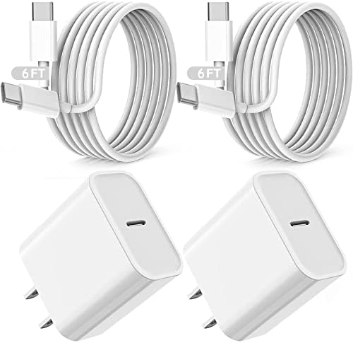 Зарядно устройство за iPad Бързо зареждане, [Сертифициран от Apple Пфи] 2 Щепсела стена зарядно устройство и USB кабел