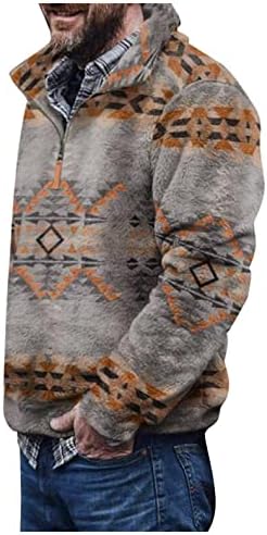 XXBR Пуловер Шерпа с цип за мъже, Плюшени Флисовые качулки с пухкава Принтом, Зимата на Топло Карирани Скок с принтом на