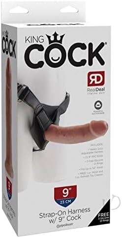 Pipedream Products Страпон King Cock с тен за член, 9 Инча