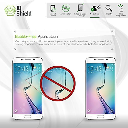 Защитно фолио IQ Shield, която е Съвместима с Samsung Galaxy J3 Eclipse LiquidSkin, Антипузырьковая Прозрачен филм