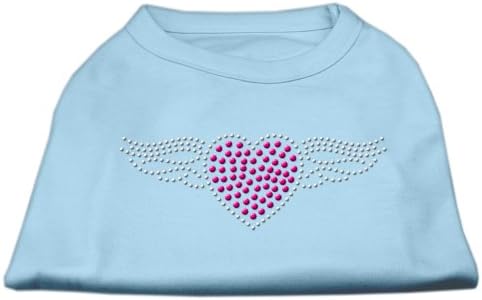 Mirage Pet Products 16-Инчовата Тениска с Принтом на Летец с кристали за домашни любимци, X-Large, Светло синьо