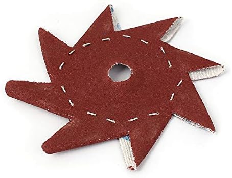 Лист шкурка, абразивни X-DREE 4 във форма на въртележка с шкурка 600 мм, Тъмно-кафяв (4' 'Molinillo en forma de papel de lija abrasivo