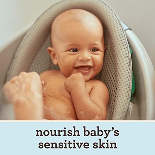 Aveeno Baby Daily Moisture Нежно средство за измиване и шампоан за вана с натурален екстракт от Овес кучешка кожа, хипоалергенни