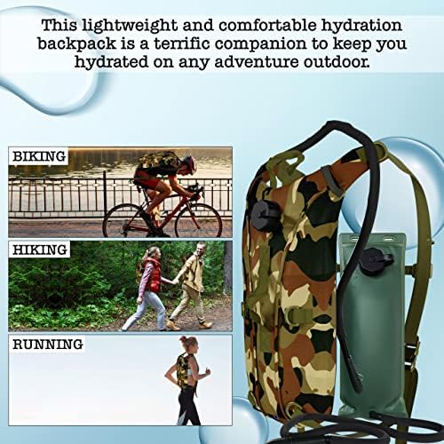 Bahoki Essentials Hydration Blatter - 2-литров Фланец на резервоара за пиене за пешеходни разходки, каране на велосипед, джогинг