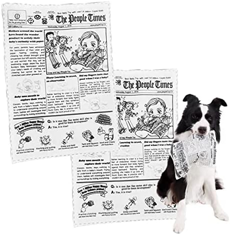 WULI PEACH 2 БР Пластмасови Писклив Вестникарски играчки за кучета, Забавни Писклив Интерактивни Играчки за теглене на въже, детски