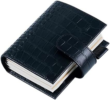 SDFGH Пътен дневник, Записная награда Паспортен формат, Кожен органайзер с Заден джоб и закопчалка (Цвят: E, размер: 13,5 см)