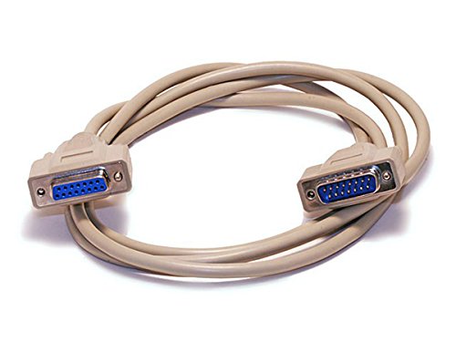 Формованный кабел Monoprice - 10 метра - Бежов | DB15 от мъжете за една жена