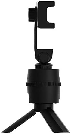 Поставка и щипка за LG Q70 (поставяне и монтиране на BoxWave) - Поставка за селфи PivotTrack, Завъртане поставка за проследяване на лице за LG Q70 - Черно jet black