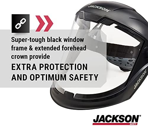 Jackson Safety Лека Защитна маска MAXVIEW Премиум-клас с Централния Убором с механизма на палеца с 370 Скорост на набиране