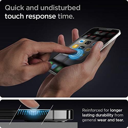 Защитно фолио от закалено стъкло Spigen [GlasTR EZ FIT - Privacy] е Предназначена за iPhone 12 / iPhone 12 Pro - 2 опаковки