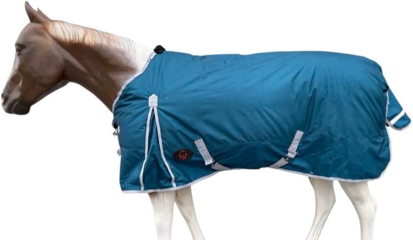 Зимно одеало за коне от балистични найлон 1680Denier HEAVYDUTY 300GSM (Водонепроницаемое/дышащее/Защитено от сняг и вятър одеяло за