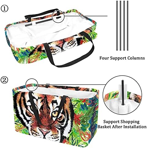 LORVIES за Многократна употреба Хранителни Чанти, Кутии Кошница За Съхранение на Летни Плажни Чанти За Пазаруване под Формата