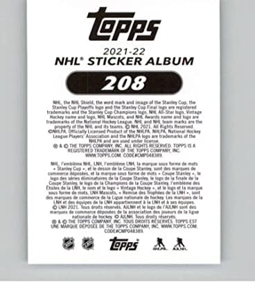 2021-22 Етикети Topps # 208 Джейми Benn, Ню йорк хокей клуб Далас Старс НХЛ (малък размер), Търговска картичка със стикери