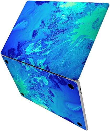 Vinyl Обвивка Lex Altern е Съвместима с MacBook Air 13 инча Mac Pro 16 Retina 15 12 2019 2020 2018 Абстрактна Лилаво, Акварел Боя Blue Art