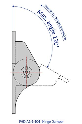 Въртящи амортисьори Bansbach Easylift FHD-A1-1-104 /Hinging тип, 80 мм x 78,5 мм x 27 мм