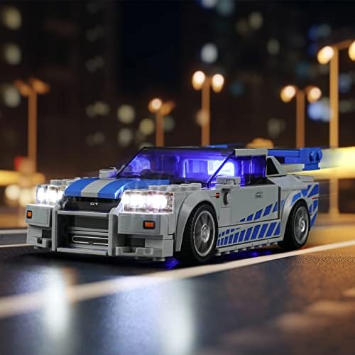 Комплект led осветление LIGHTAILING за модели строителни блокчета Лего - 76917 2-бързи и яростни Nissan Skyline GT-R (R34) - Набор от led