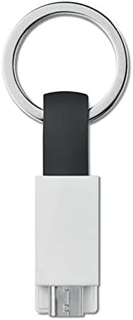 Кабел BoxWave, който е съвместим с LG Tone Ultra a (HBS-830) - Зарядно устройство за ключодържател Micro USB, Ключодържател Кабел
