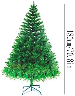 магазини Празнична Коледно дърво 120 см /3,9 фута Плътна Коледно Дърво, 520 Клона, Буйна Изкуствена Елха с Метална Стойка,