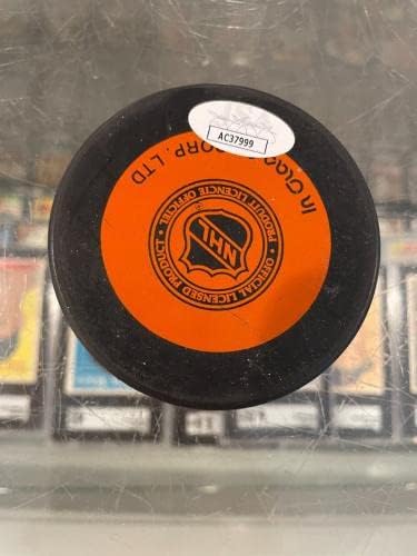 Яромир Ягр Питсбърг Пингуинс Подписа хокей шайба Ница Jsa 999 - за Миене на НХЛ с автограф