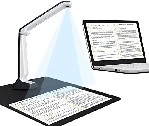 Eloam Book & Document Scanner Конвертира в PDF / Word / Tiff / Excel, Джобно 3-мегапиксельное устройство с висока разделителна