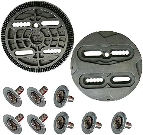 Комплект дискове за закрепване на сноуборд LIXFDJ, Черни Резервни части за закрепване на дискове, Монтажни плочи, Хастар Technine //105 (Цвят: диаметър 104 мм)