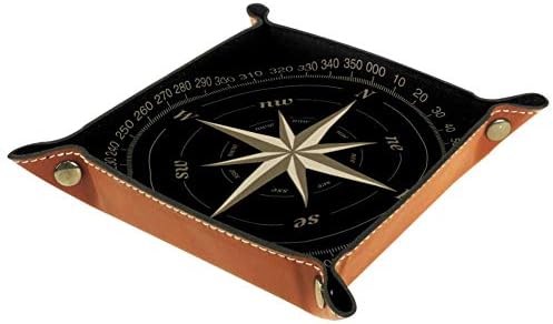 AISSO Compass Кожен органайзер за портфейл, часовници, ключове, монети, мобилни телефони и офис оборудване