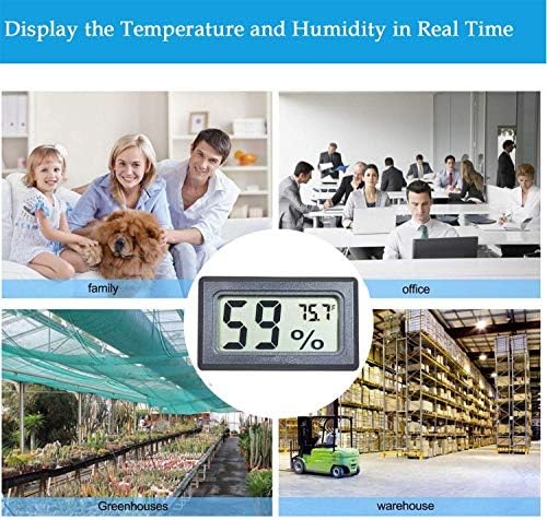 Veanic 4 опаковки Мини-Цифрови Електронни Измерителей Температура И Влажност на въздуха, Термометър-Влагомер за стая, LCD дисплей по Фаренхайт