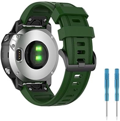 Каишка за часовник HUABAO, който е Съвместим с Garmin Fenix 6S/6S pro, Регулируем Силиконов Спортен Каишка, Взаимозаменяеми Каишка