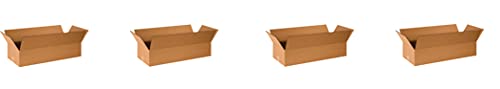 BOX САЩ 26x10x4 Плоски Гофрокоробы, Плоски, 26L x 10W x 4H, Опаковка по 25 парчета | Доставка, Опаковане, Преместване, Кутия за