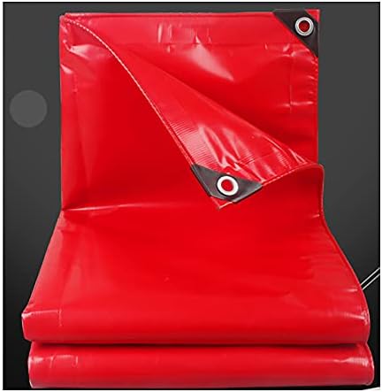 Плътен червен PVC брезент XJRS Blackout Бреза за защита от прах и Слънце на открито в Аквакултурата (Размер: 4x6 м (13,1x19,6 фута))