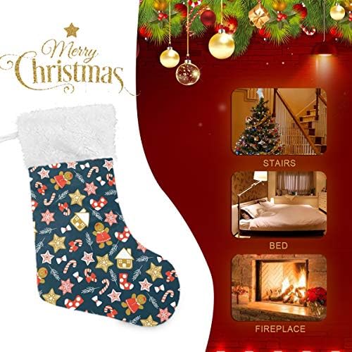 PIMILAGU Сладко Коледни сладки Коледни Чорапи, 1 Опаковка 17,7 , Окачените Чорапи за Коледна украса