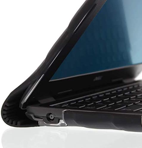 Калъф Gumdrop Droptech е Предназначен за Dell Latitude 3190, Latitude 3189 и Chromebook 3180, лаптопи за ученици K-12 учители, деца - Черен, здрав, със защита от падане