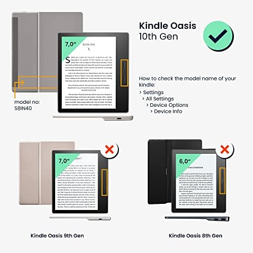 калъф kwmobile е Съвместим с Kindle Oasis 10. Поколение - Калъф от изкуствена кожа с каишка - Скица на Слон Тъмно Розово /Антрацит