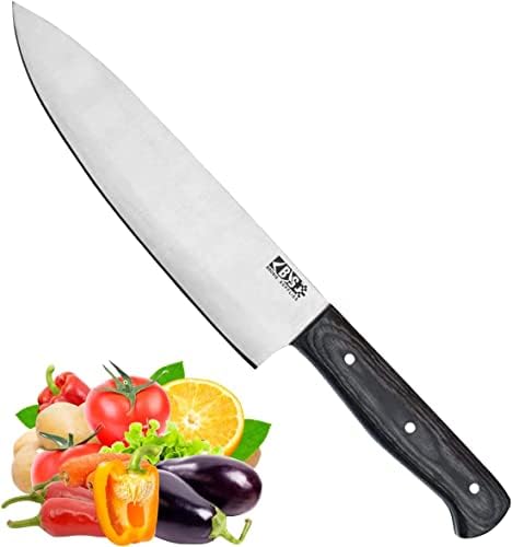 Brosis Доставя Ультраострый нож на главния готвач - Професионален нож на главния готвач ръчна изработка - Кухненски нож - 12 Хромированных