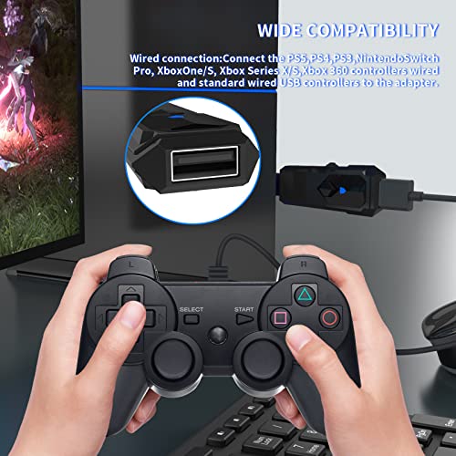 Адаптери за безжични контролери, Адаптер Безжичен контролер JDDWIN за ключа/Превключване на режима на OLED/Neo Geo/PS5/PS4/PS3/PS