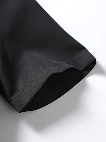 FIOXA /Мъжки облекла от две части, Риза и къси панталони с принтом под формата на шал (Цвят: Черен Размер: XX-Large)