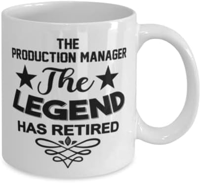 Чаша за Мениджър по производството, Легендата се пенсионирах, Нови Уникални Идеи за Подаръци за Мениджър по производството,