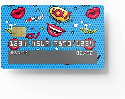 Стикер върху кожата HK Studio Card Стикер-бомба за EBT, транспортиране, ключове, кредитни, дебитни карти, защищающая кожата и персонализирующая
