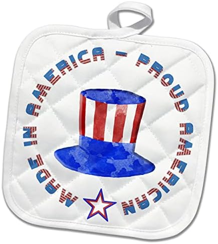 3dRose Произведено в Америка елегантен патриотичен подарък за Деня на независимостта за вас - кухненски ръкавици (phl-363966-1)