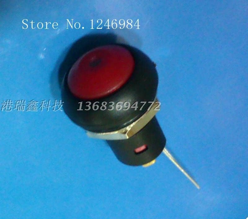 [SA] M12 водоустойчив ключ ключ Taiwan Deli Wei PAL6 с осветление и заключване, червен кръгъл бутон, нажимаемая лента, поддържан-20