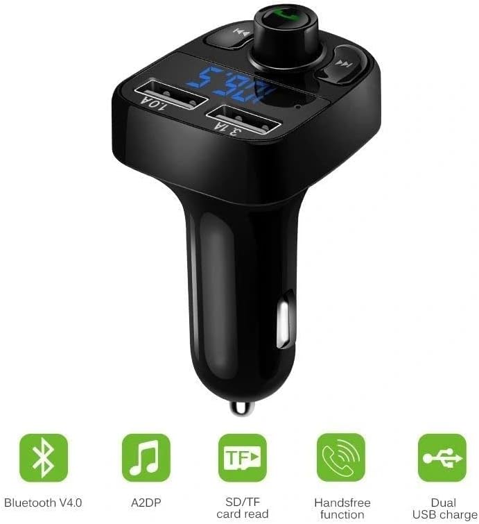 Зарядно устройство с Bluetooth, зарядно устройство за свободни ръце, Безжични (cargador de coche Bluetooth, против cargador, inalámbrico,