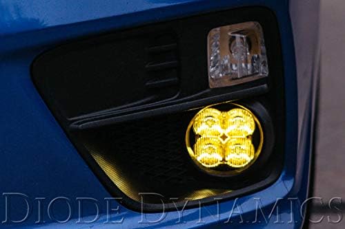 Комплект led фарове за мъгла, фаровете Diode Dynamics SS3, съвместим с Nissan Frontier 2009-2021, Жълто SAE Fog Max
