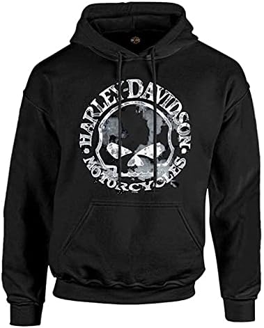 Мъжки hoody Harley-Davidson, Пуловер Уили G Skull H-D, Черен 30296648