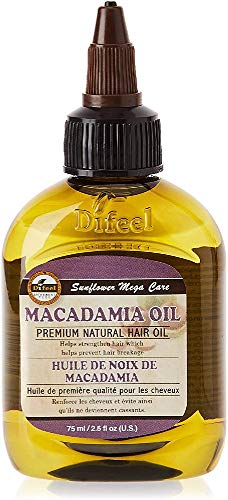 Натурално масло за коса Difeel Premium Mega Care - масло от макадамия 2,5 грама