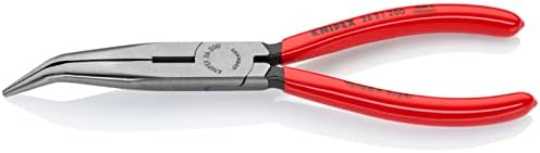 Инструменти KNIPEX - Клещи с дълъг накрайник и нож под ъгъл 40 градуса (2621200), 8 инча