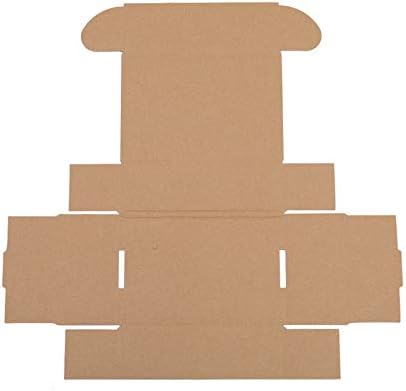 Кутии от гофрирана хартия WiCCI 50 6x4x2 (15,2 x 10 x 5 см), за доставка, опаковане и преместване, Бели отвън и вътре Жълти
