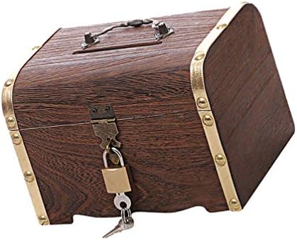 LIOOBO Ретро Кутия За Съхранение на Дървен Настолен Органайзер 1БР Ретро Дървена Кутия За Съхранение на Бижута Настолен Органайзер
