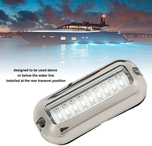 Naroote 2 Бр. Морската led лампа 3,5 кВт За потопена лодка 120 Гама led осветление от Неръждаема стомана (синя светлина)