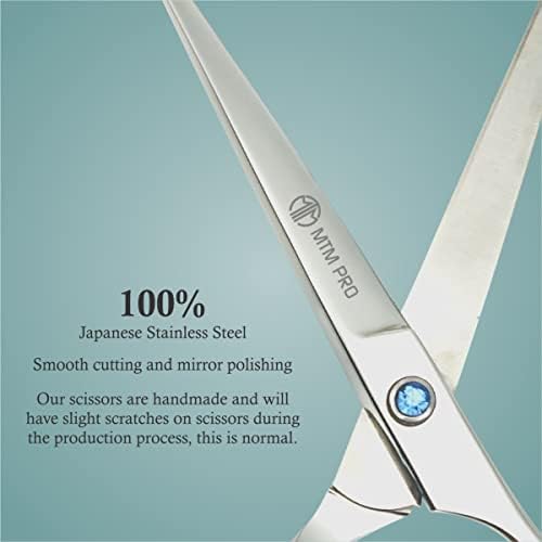 Ножица За Подстригване на коса, MTM PRO Професионални Ножици За Коса 6,5 инча с особено право Острие Фризьорски Ножици Салонные Ножица