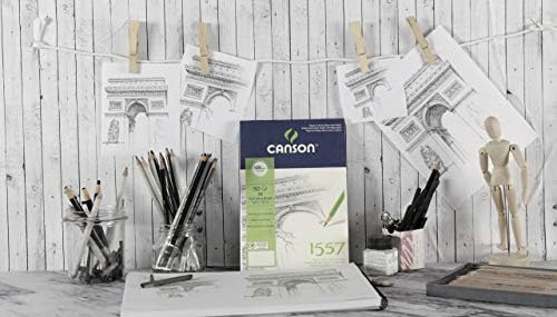 Бележник Canson 1557 - A2, включващ 30 листа бяла хартия за рисуване в касети по 180 гориво